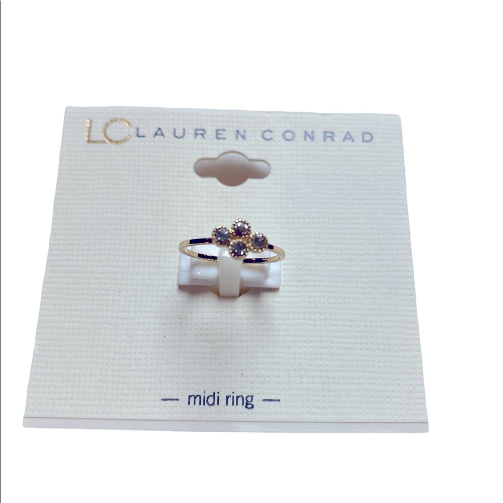 LC Lauren Conrad Gold Tone Midi Ring
